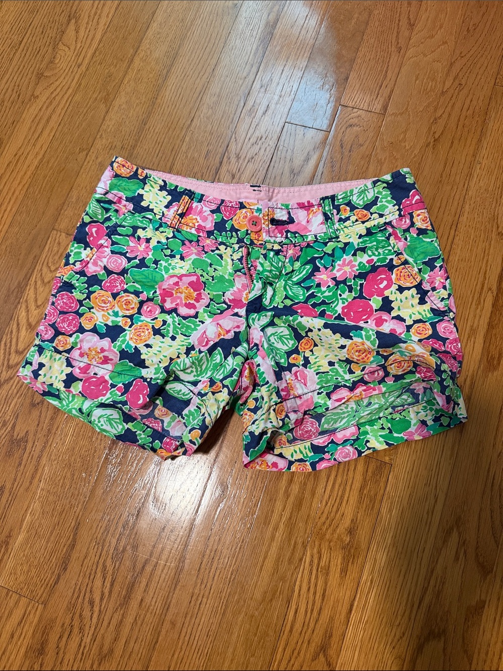 Lilly Pulitzer Navy Floral Shorts